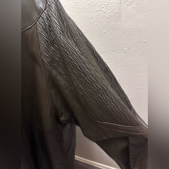 Y Alexander Vintage Brown Hooded Leather Trench Coat - Picture 3 of 14